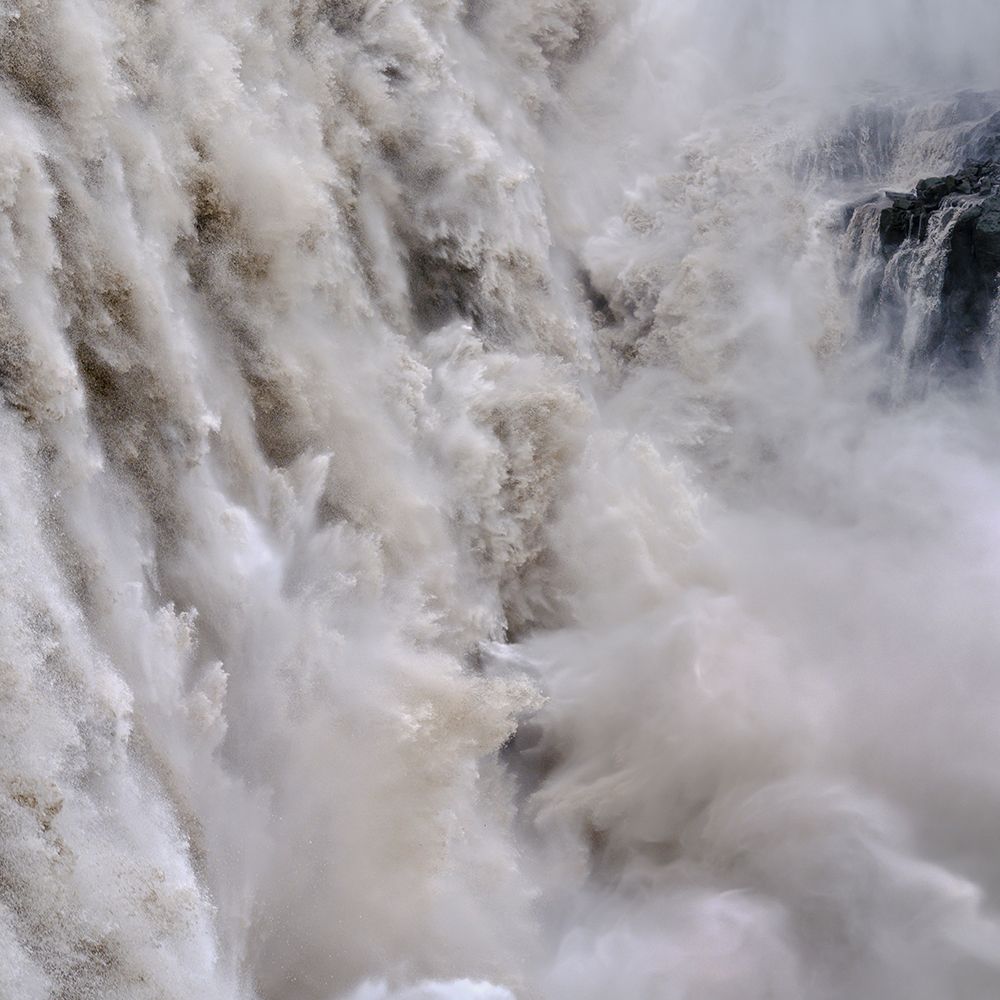 Waterfall Dettifoss in the Vatnajokull National Park-Jokulsargljufur- Iceland